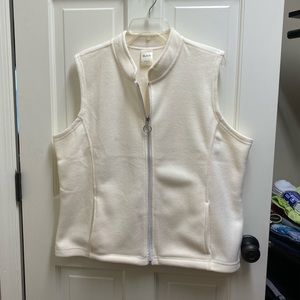 Ivory Fleece Vest